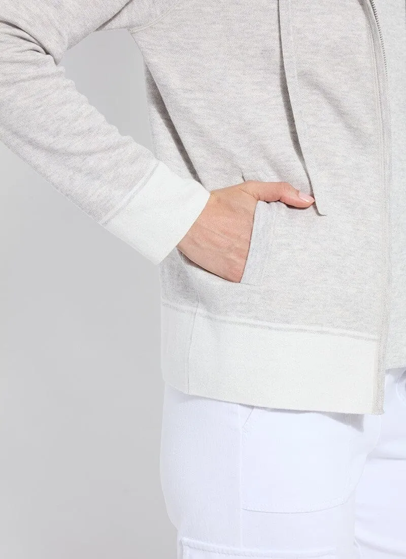 Rowan Knit Zipped Hoodie Without Logo