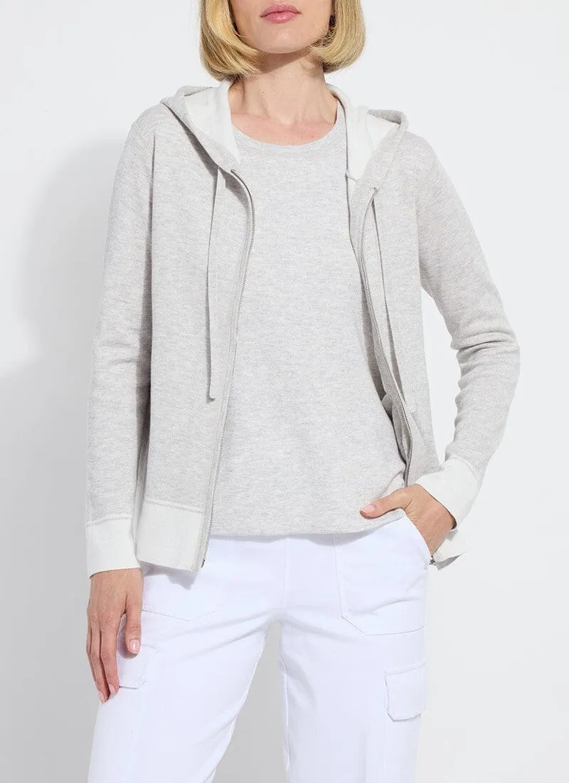 Rowan Knit Zipped Hoodie Without Logo
