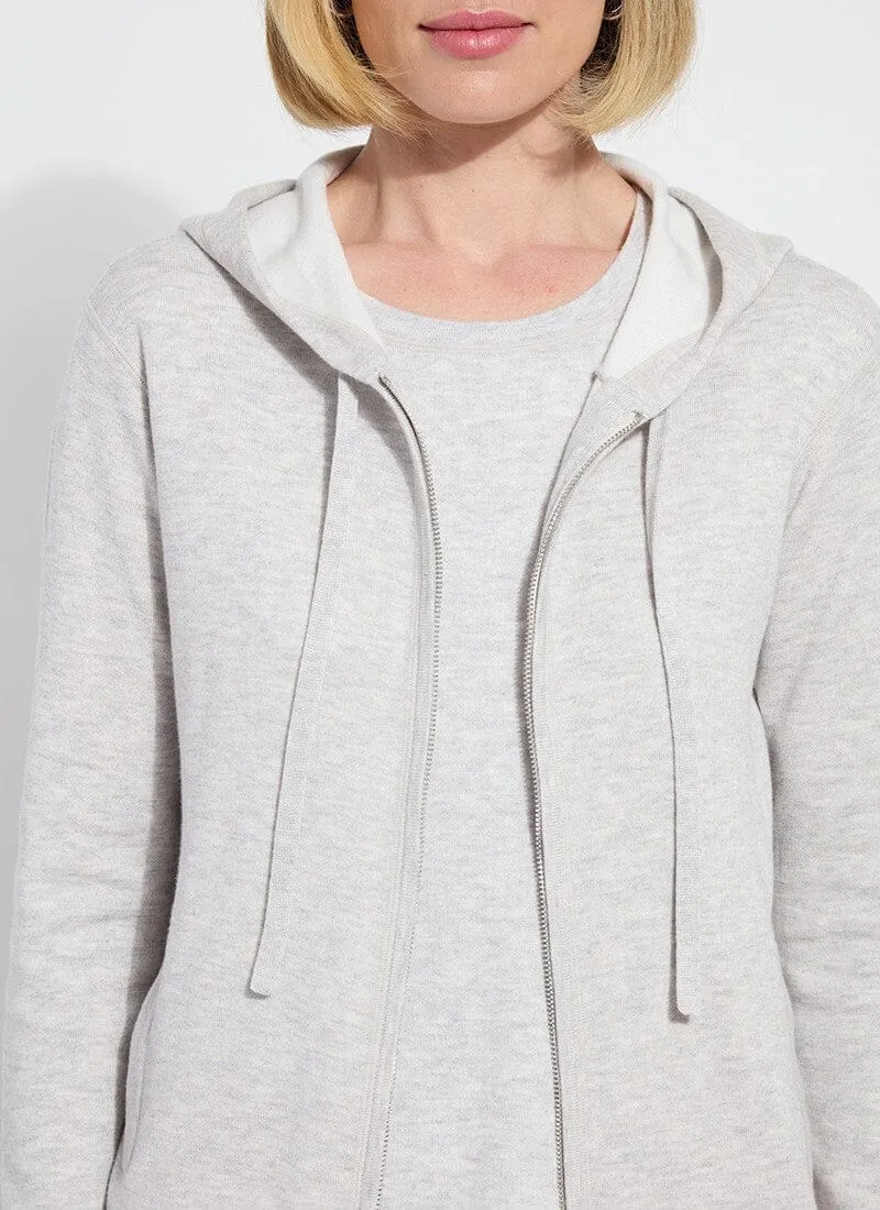 Rowan Knit Zipped Hoodie Without Logo