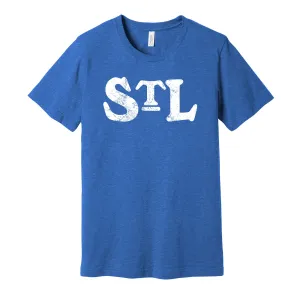 Saint Louis Stars Distressed STL Logo Shirt - Defunct Negro Baseball Team - Celebrate Black Heritage and History - Hyper Than Hype
