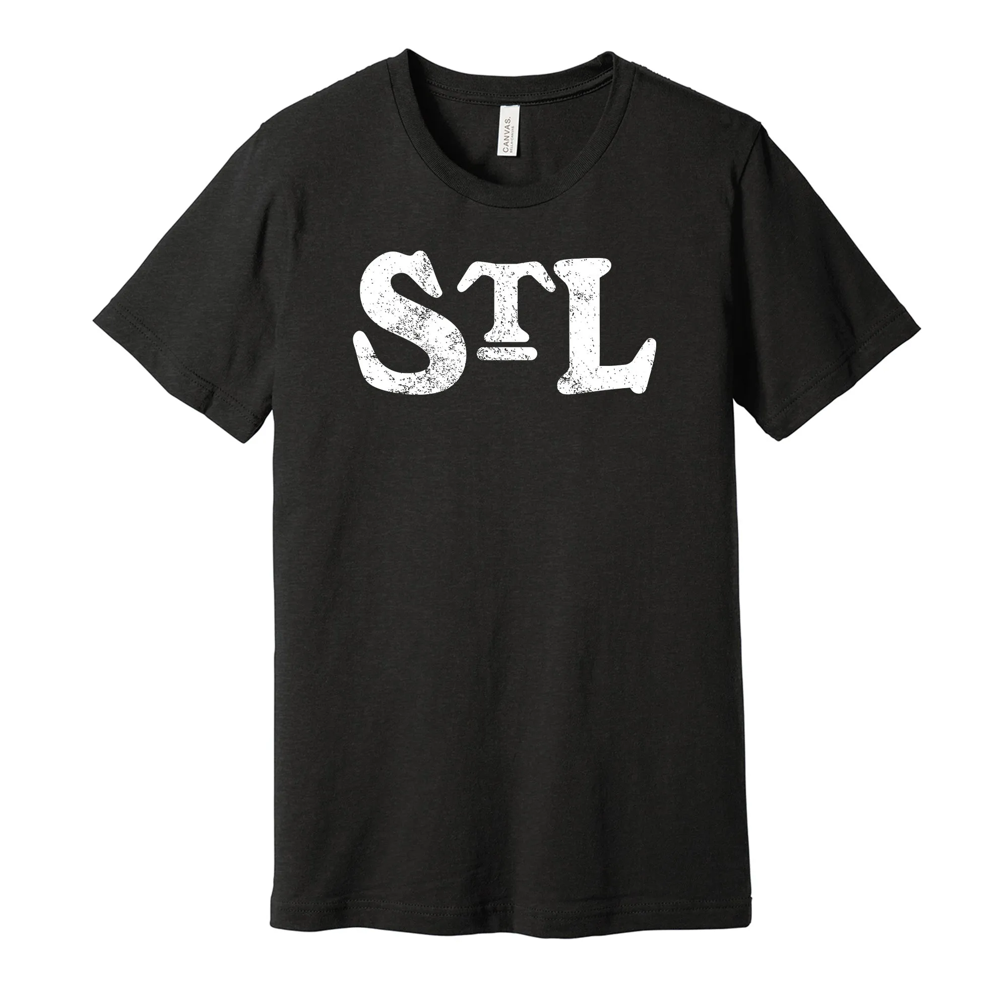 Saint Louis Stars Distressed STL Logo Shirt - Defunct Negro Baseball Team - Celebrate Black Heritage and History - Hyper Than Hype