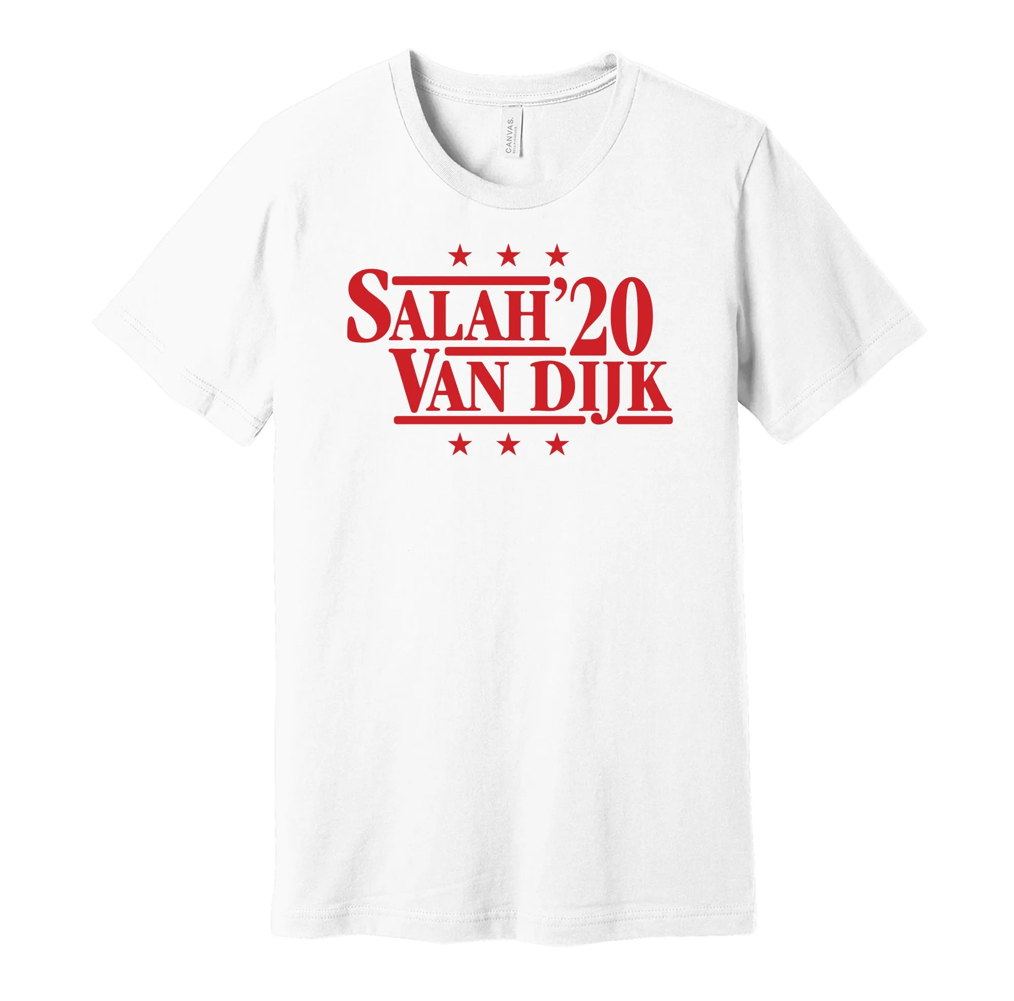 Salah & Van Dijk '20 - Liverpool Football Legends Political Campaign Parody T-Shirt - Hyper Than Hype Shirts