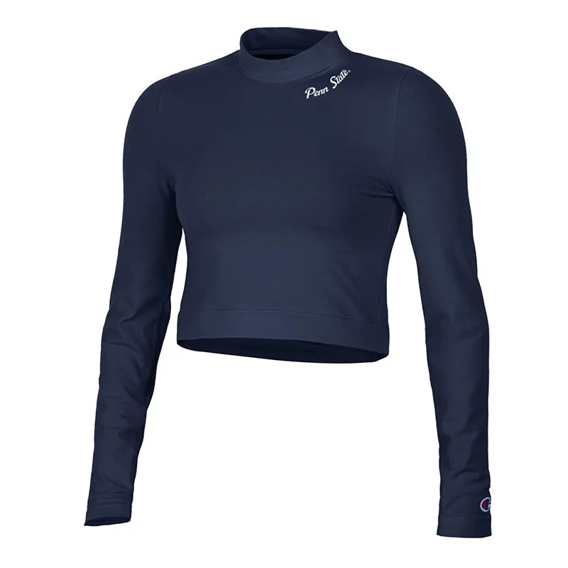 Sale - Champion Ladies Long Sleeve Mock Crop Top