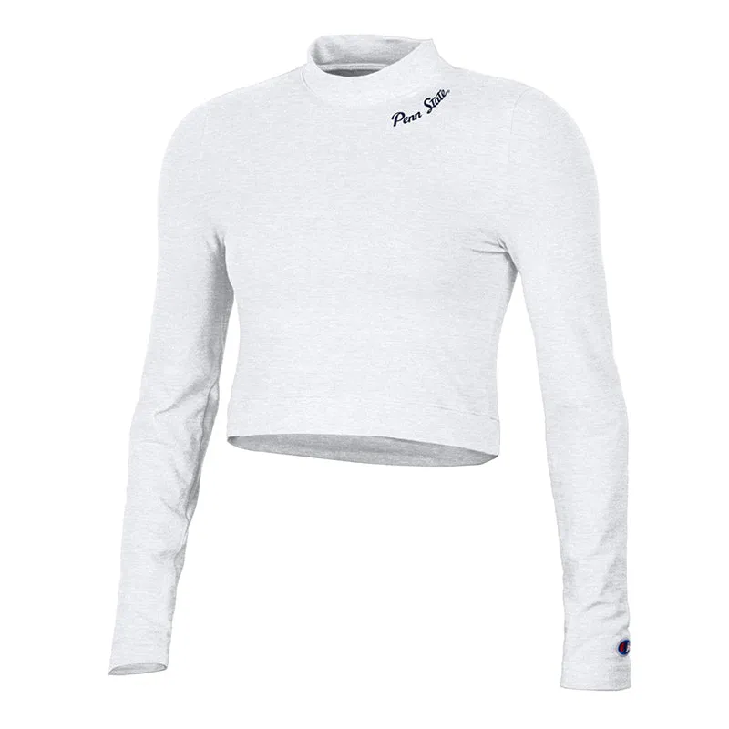 Sale - Champion Ladies Long Sleeve Mock Crop Top