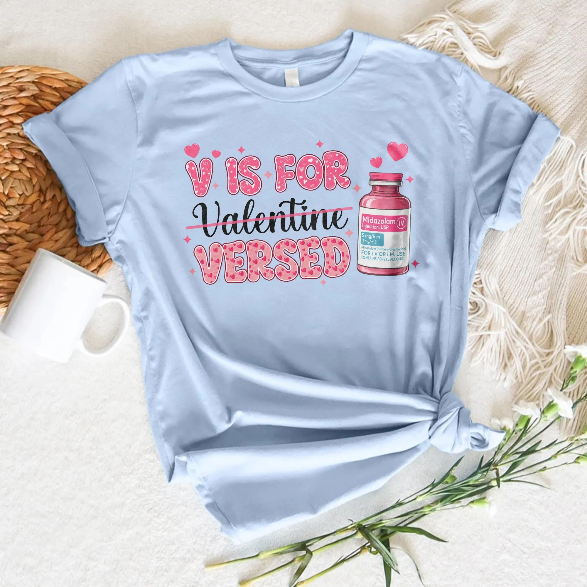 Sandjest Valentine Tee Shirt Gift for Nurse Pharmacist Funny Humor T-Shirt