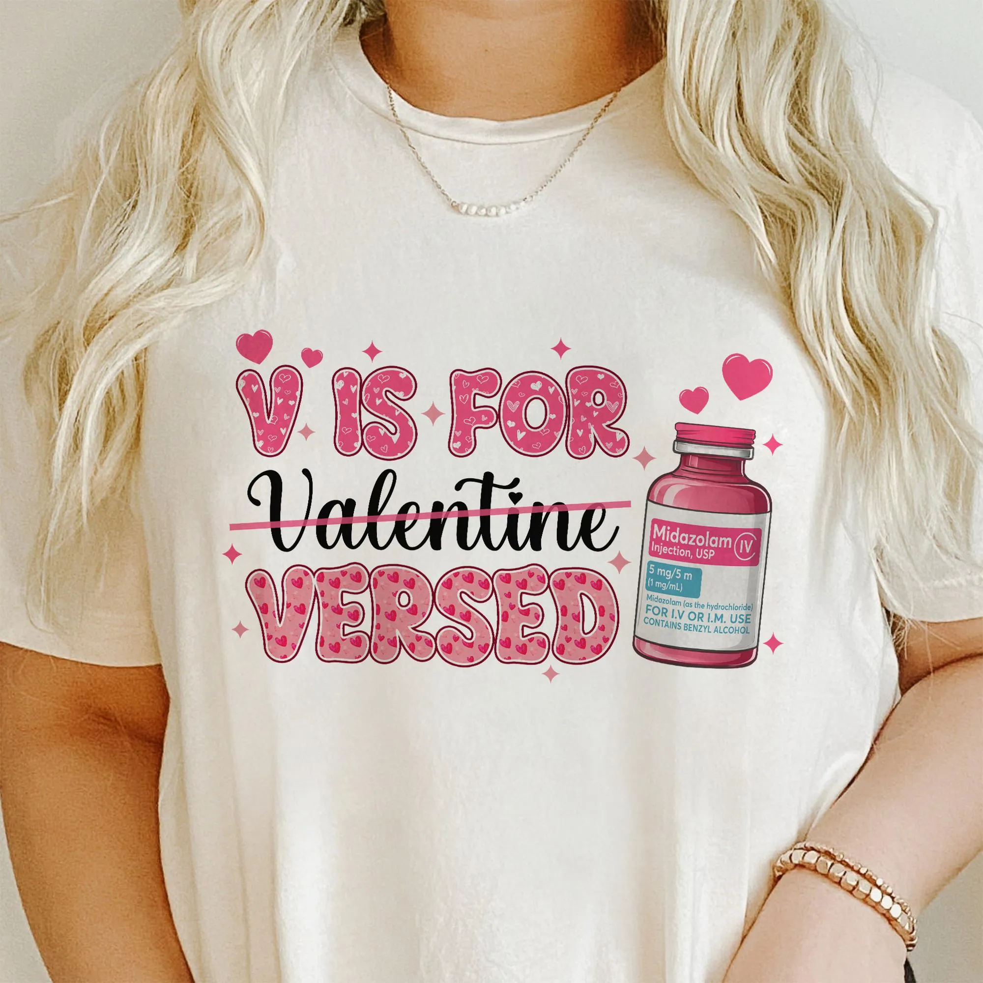 Sandjest Valentine Tee Shirt Gift for Nurse Pharmacist Funny Humor T-Shirt