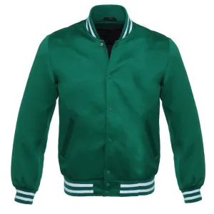 Satin - Forest Green/White Trim Jacket