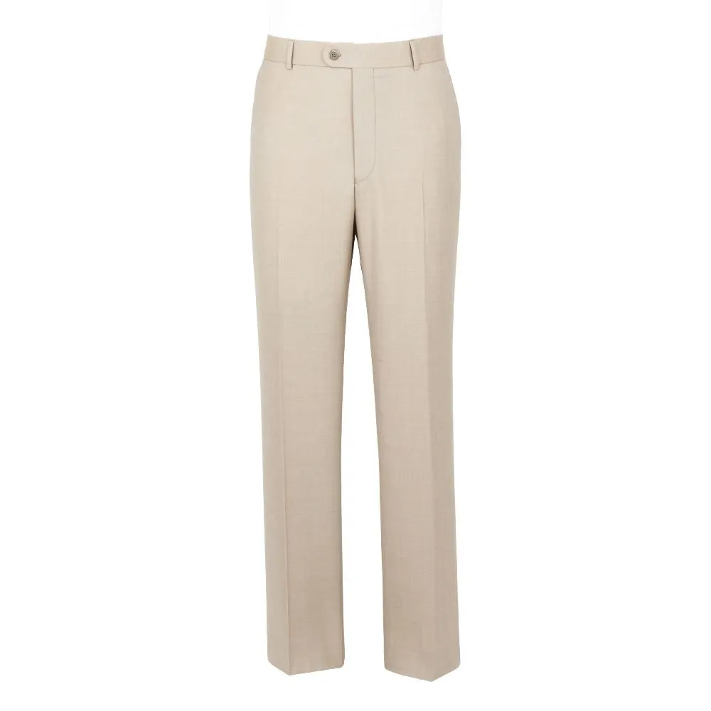 SCOTT Classic Fit Linen Blend Summer Weight Stone Suit Trouser