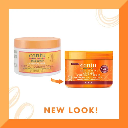 Shea Butter for Natural Hair Coconut Curling Cream 12oz by CANTU
