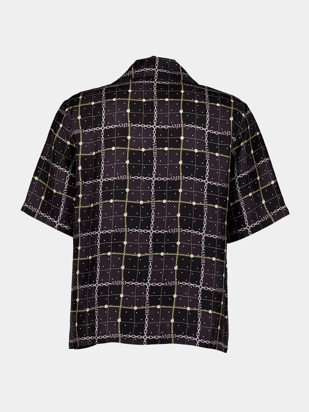 Silk Chain-Link Print Shirt