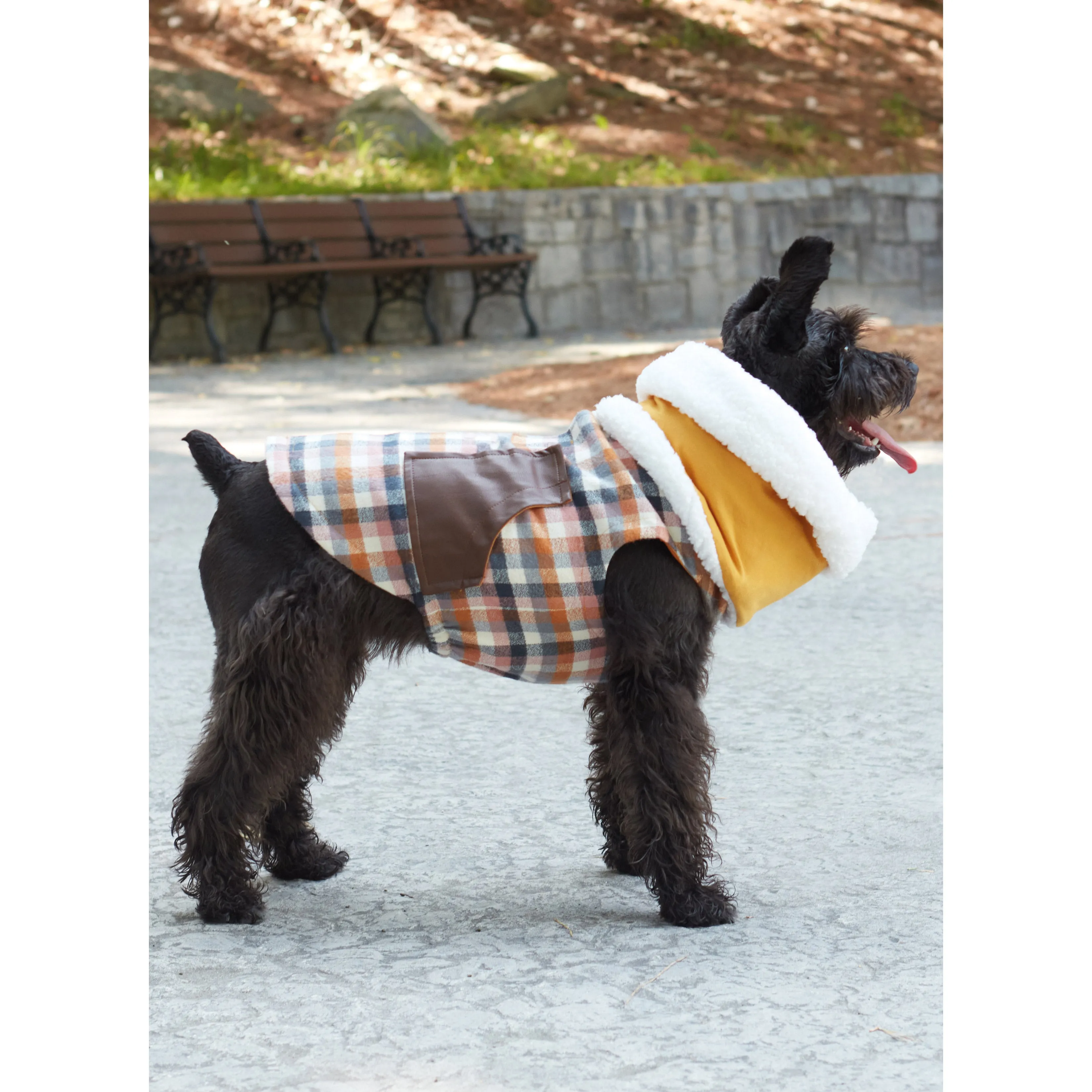 Simplicity Pattern 9663 Pet Coats with Optional Hoods and Cowls in Sizes S-M-L and Adult Cowl
