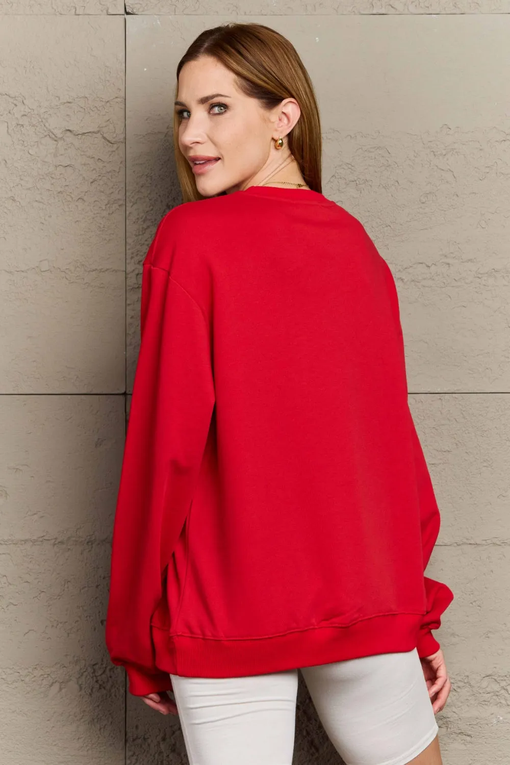 Simply Love Full Size MERRY CHRISTMAS Graphic Sweatshirt (3 Colors)