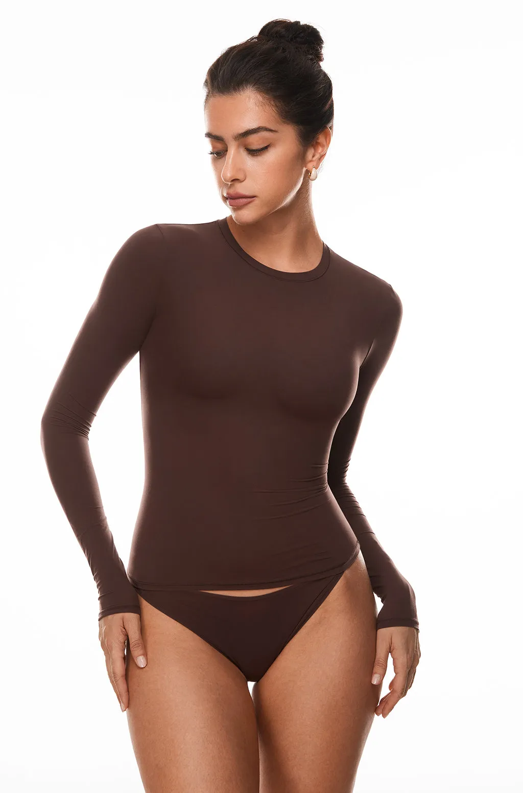 Single-Layer Basic Long Sleeve Shirts