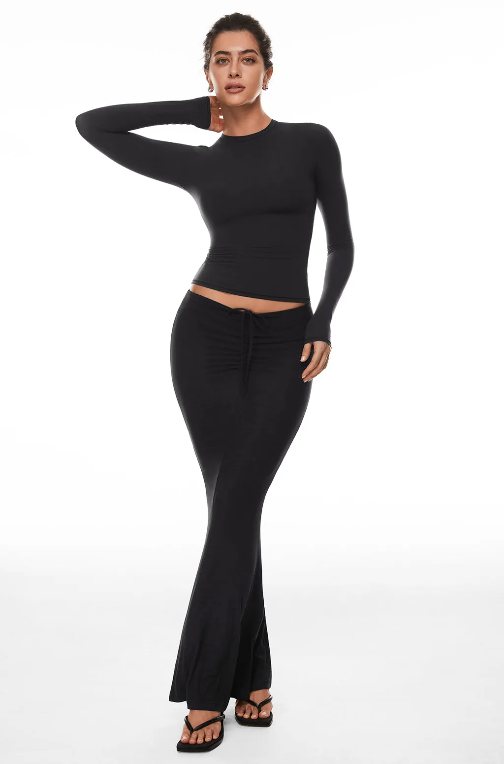 Single-Layer Basic Long Sleeve Shirts