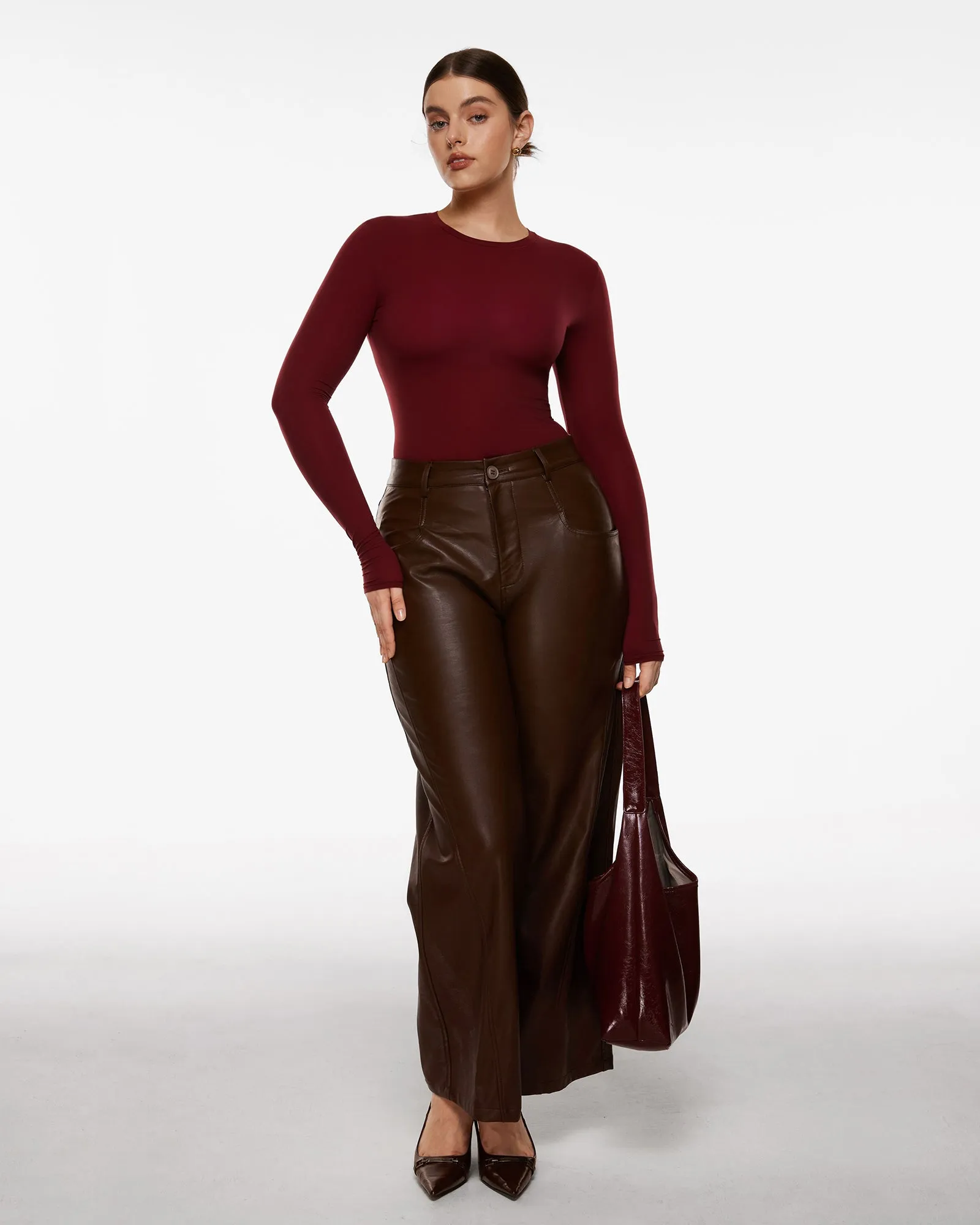 Single-Layer Basic Long Sleeve Shirts
