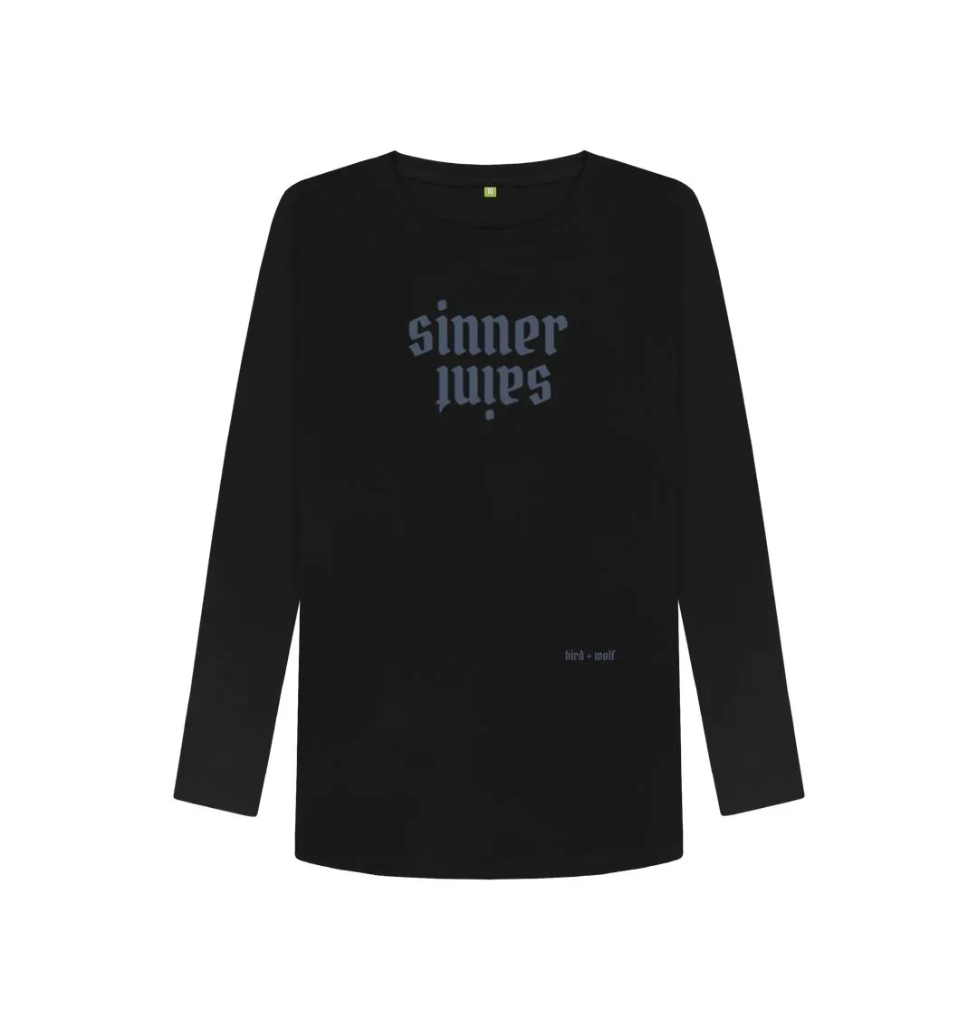 Sinner Saint Long Sleeve Tee (Gothic Lettering)
