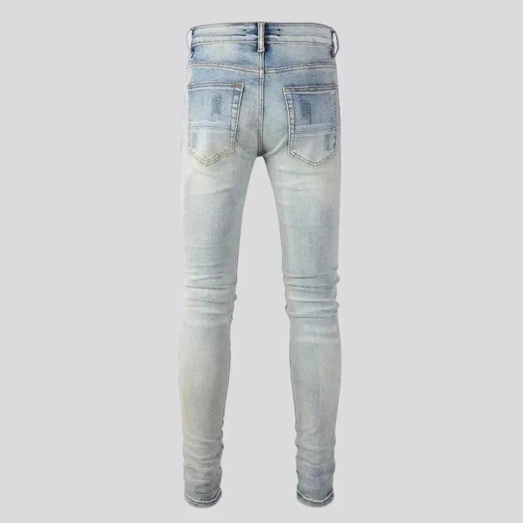 Skinny grunge jeans for men