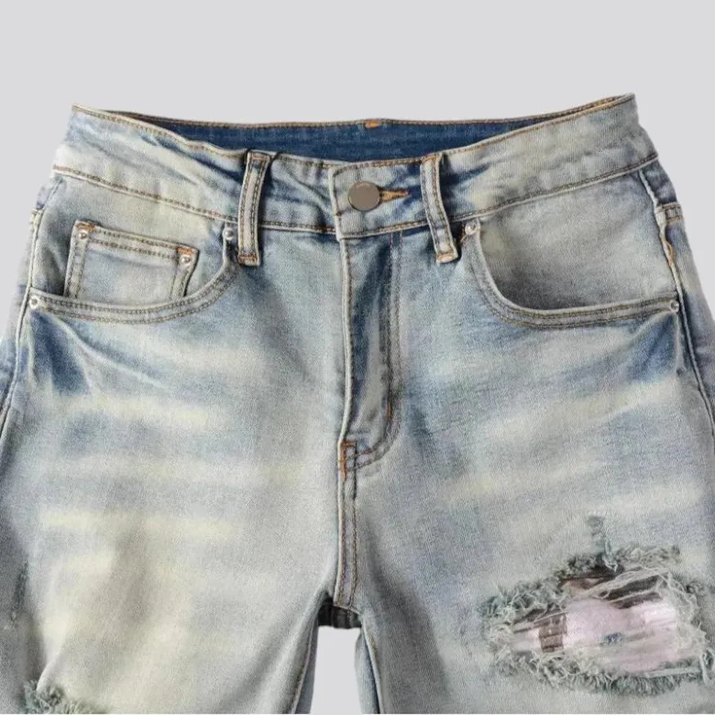 Skinny grunge jeans for men