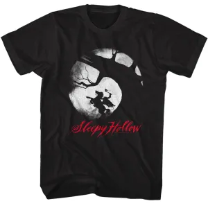 Sleepy Hollow Movie Poster Alt Black Adult T-Shirt