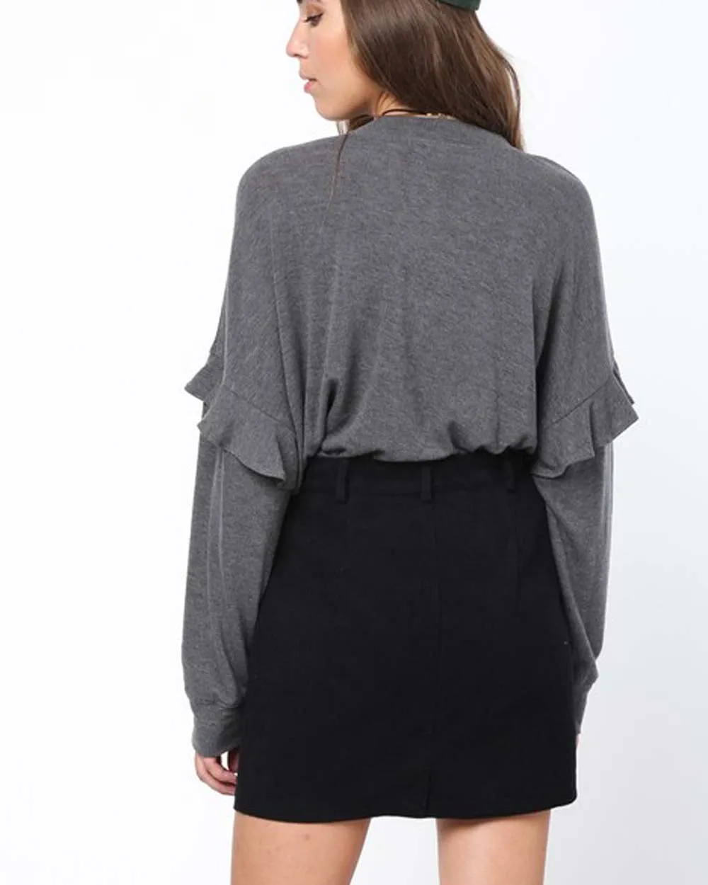 Sloane Sweet Tee in Gray
