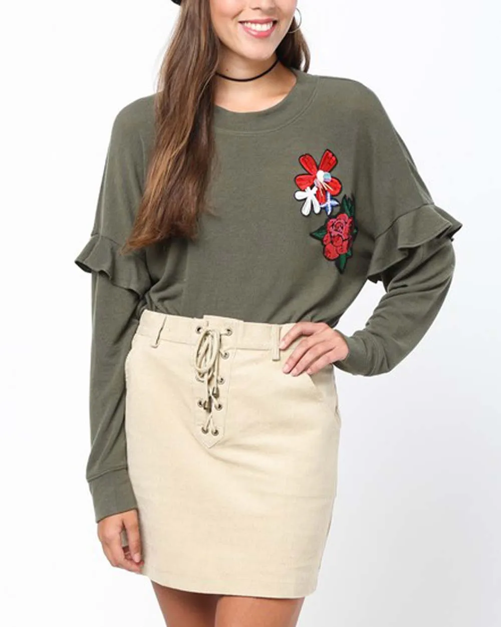 Sloane Sweet Tee in Olive