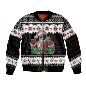 South Africa Christmas Bomber Jacket Hip Hop Santa Claus LT05