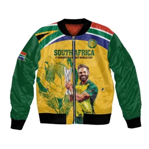 South Africa Cricket Bomber Jacket 1st Champions World Cup Proud Of Our Boys LT14