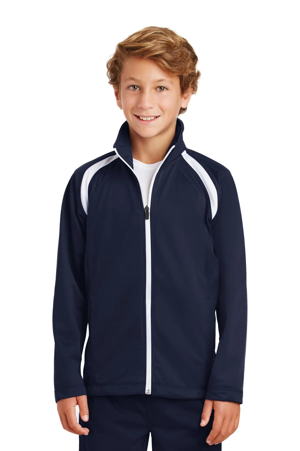 Sport-Tek¨ Youth Tricot Track Jacket. YST90