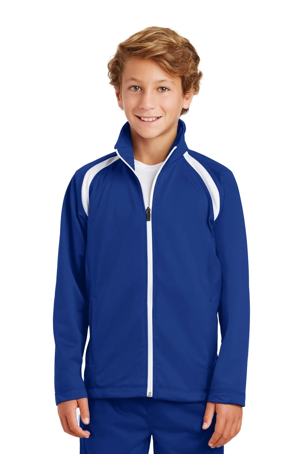 Sport-Tek¨ Youth Tricot Track Jacket. YST90