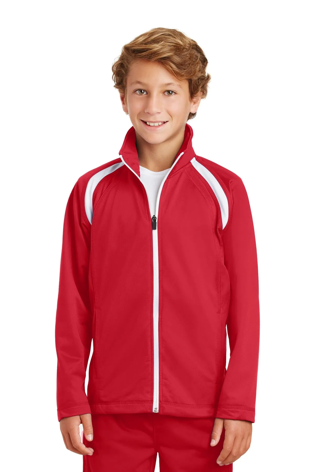 Sport-Tek¨ Youth Tricot Track Jacket. YST90