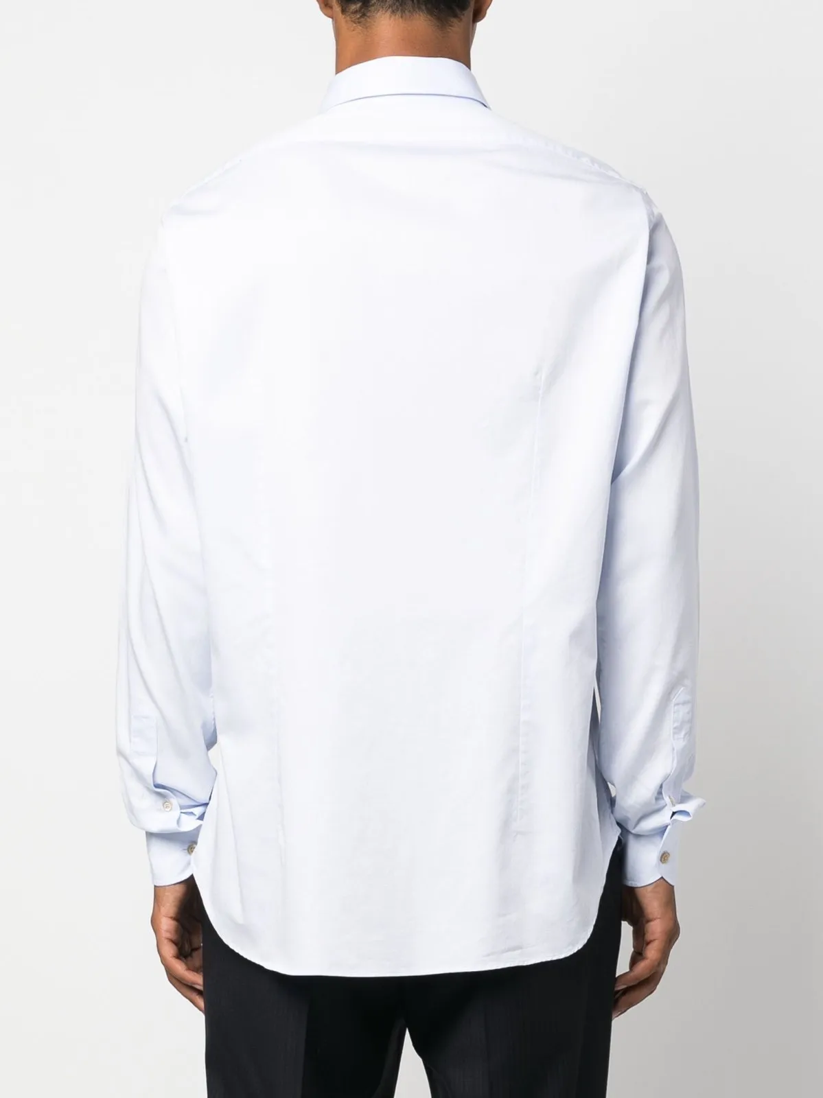 Spread-Collar Cotton Shirt