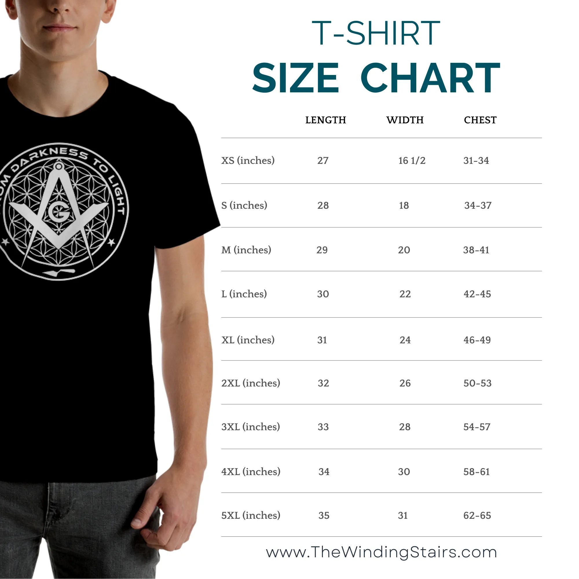 Square and Compass with G and Flag T-Shirt