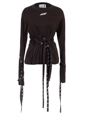 STRAPPED-IN TOP