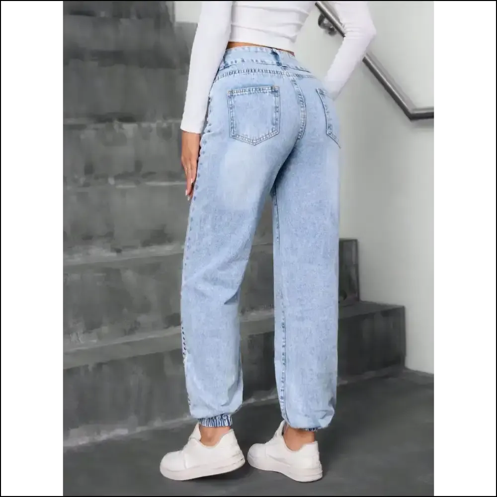 Strut your Stuff in Needful Things’ Studded High Waist Jeans – Confidence, Unleashed! 👖✨