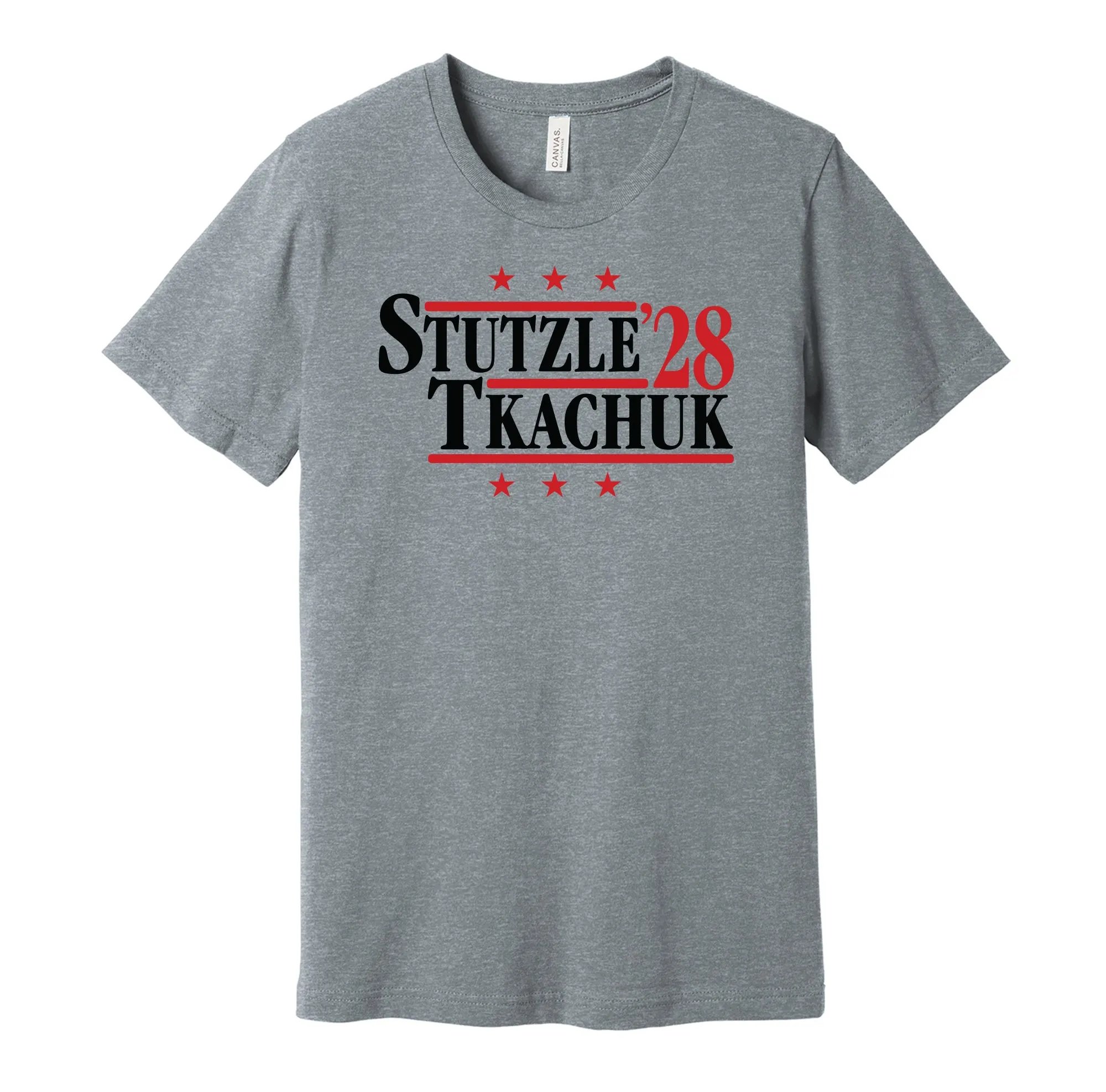 Stutzle & Tkachuk '28 - Ottawa Hockey Political Campaign Parody T-Shirt - Hyper Than Hype Shirts