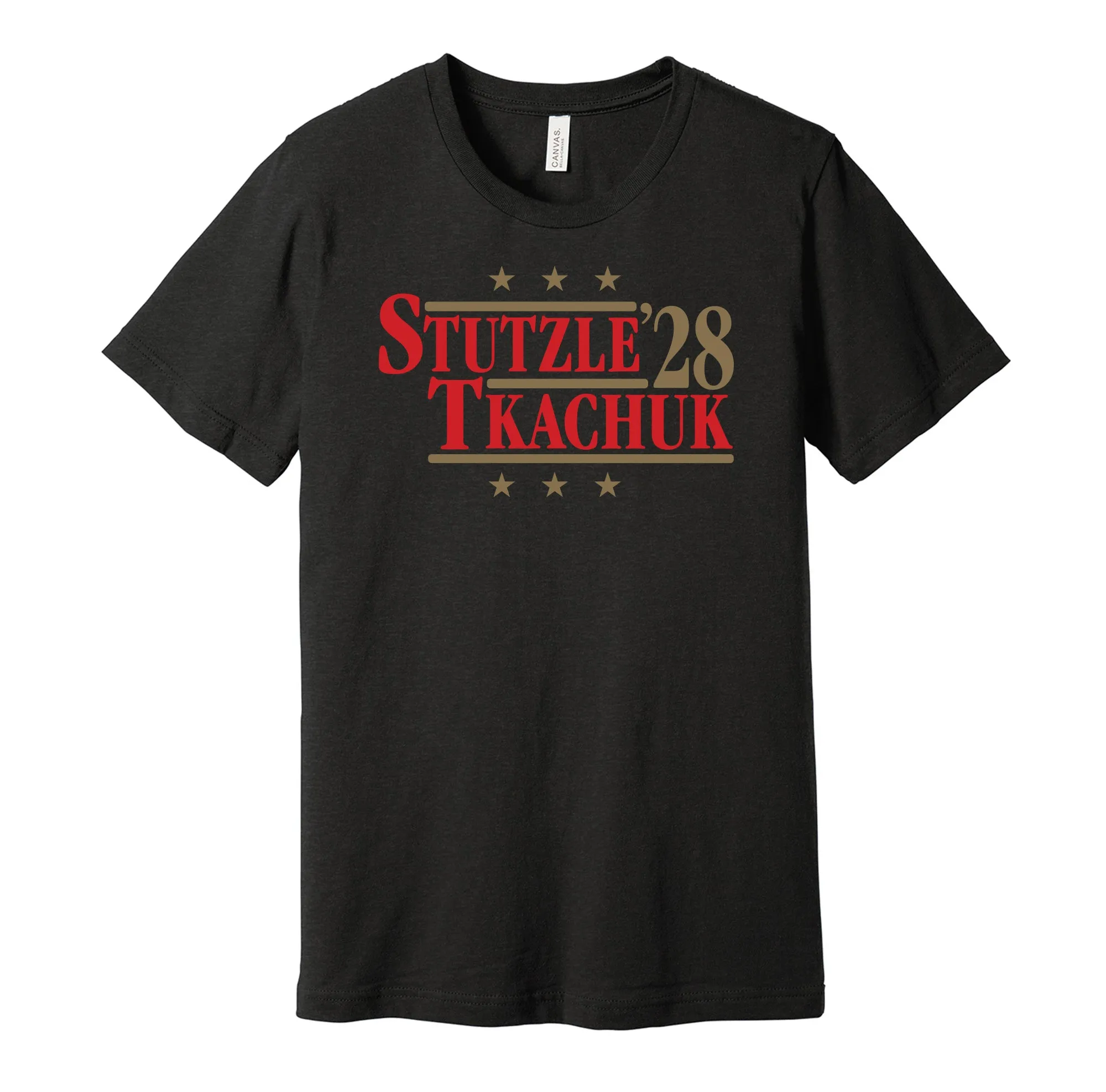 Stutzle & Tkachuk '28 - Ottawa Hockey Political Campaign Parody T-Shirt - Hyper Than Hype Shirts