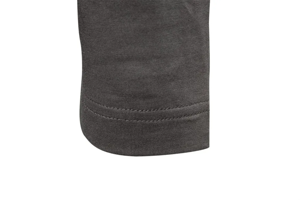 Stylish Long Sleeve Men's Polo in Cotton Fabric