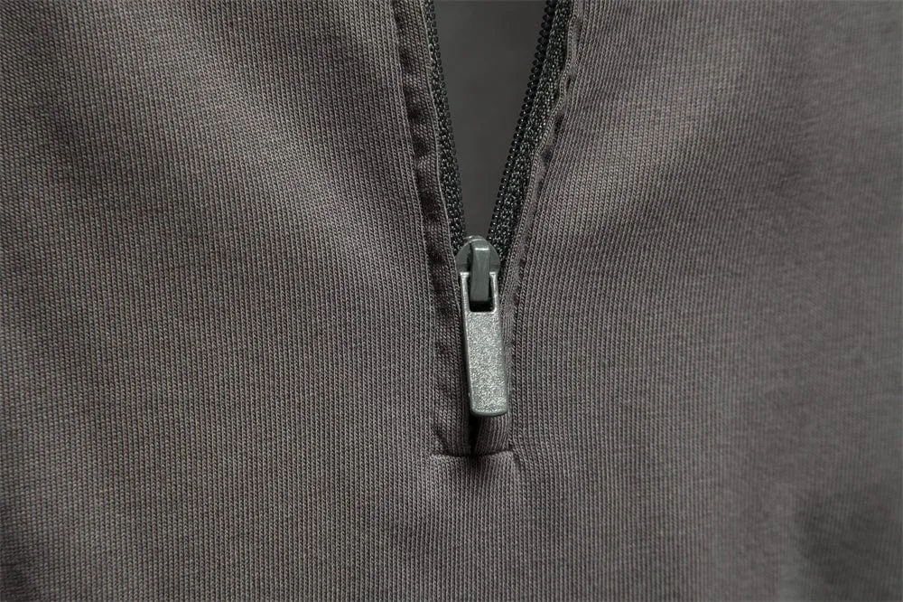 Stylish Long Sleeve Men's Polo in Cotton Fabric