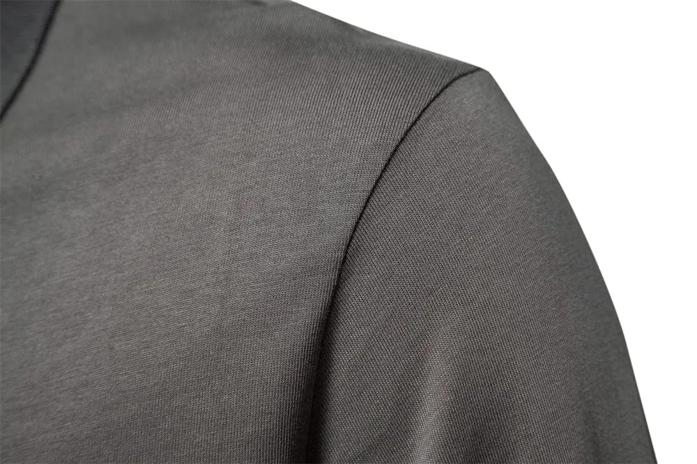 Stylish Long Sleeve Men's Polo in Cotton Fabric