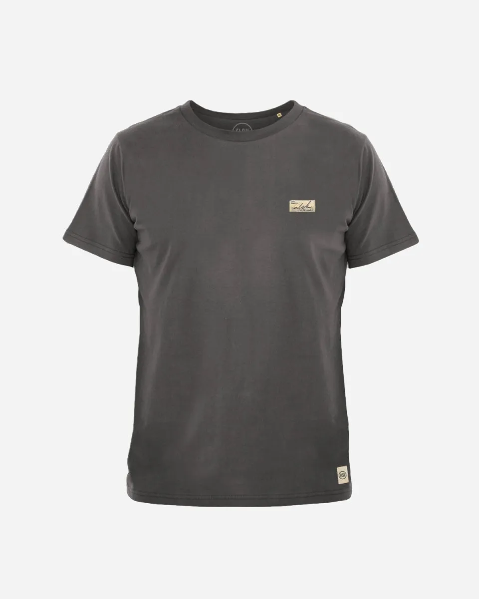 SUNSIGN2 PATCH BRUSHED MEN'S TEE - DARK SHADOW