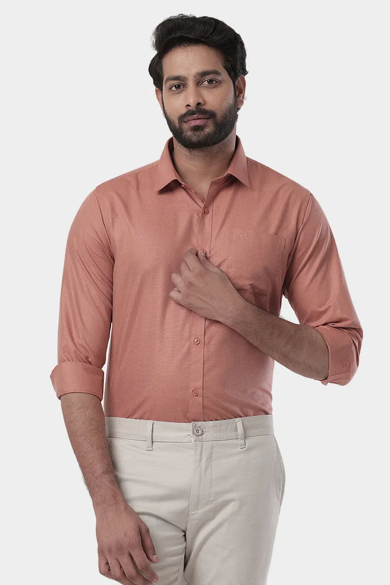 Super Soft - Yam Orange Formal Shirts for Men | Ariser