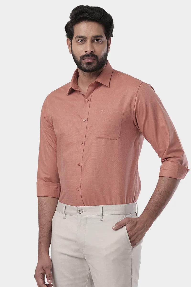 Super Soft - Yam Orange Formal Shirts for Men | Ariser