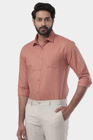 Super Soft - Yam Orange Formal Shirts for Men | Ariser