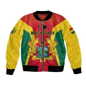 Support the Black Stars - Ghana Football Bomber Jacket LT01
