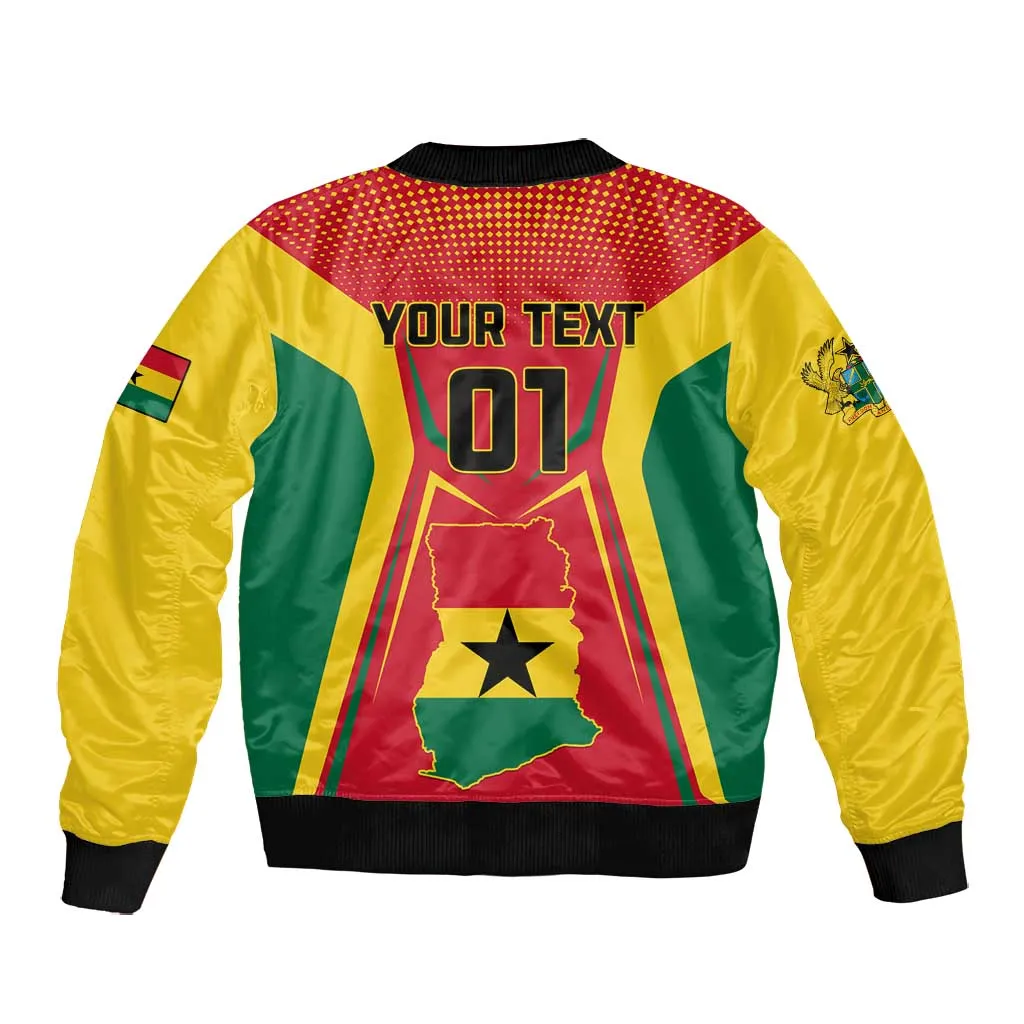 Support the Black Stars - Ghana Football Bomber Jacket LT01
