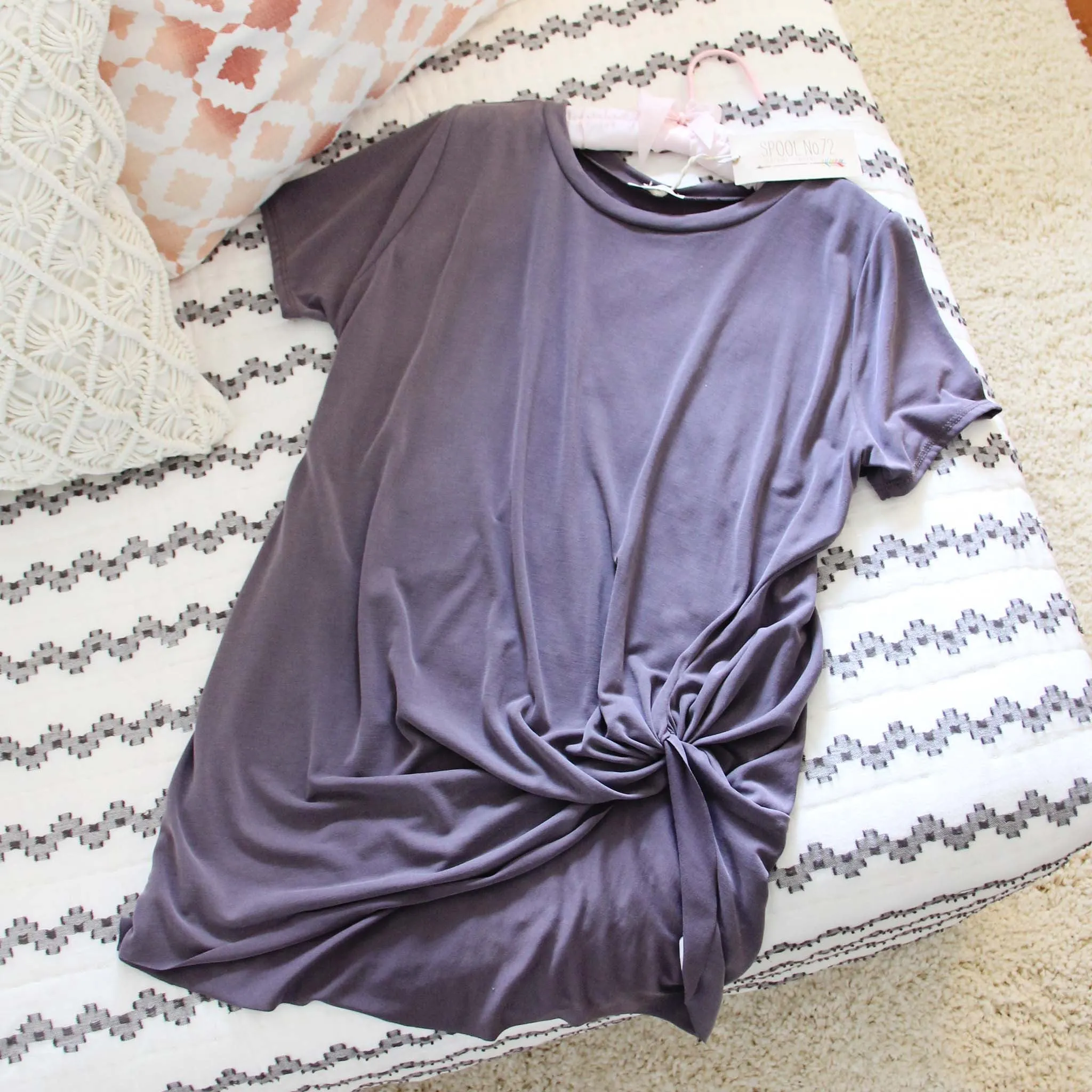 Sweet Knot Tee in Gray