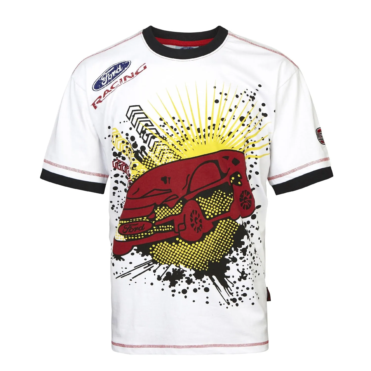 T-Shirt 3031 RallyCross Shortsleeve MSE Ford Splatter Rally X NEW White