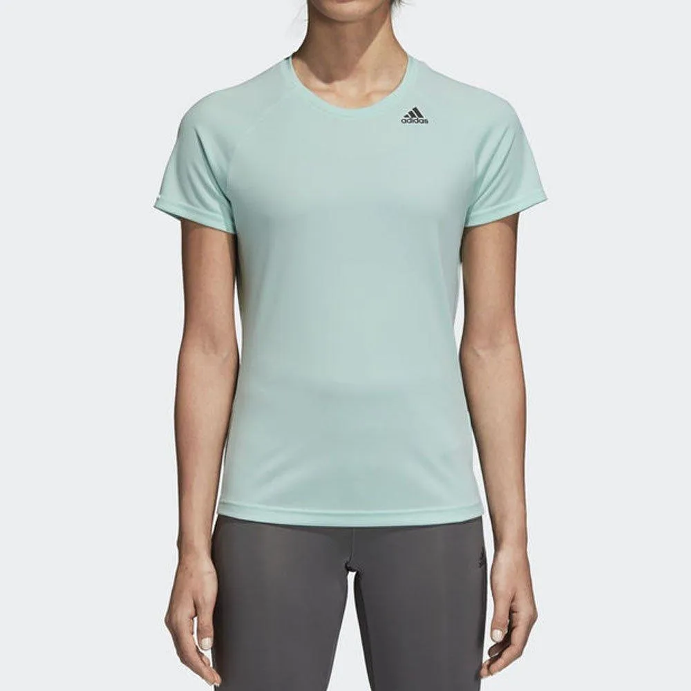 T SHIRT ADIDAS MAGLIA DONNA CLIMACOOL - OWN THE RUN VERDE ACQUA
