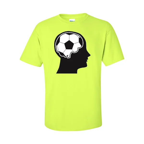 T-Shirts Soccer Ball Brain