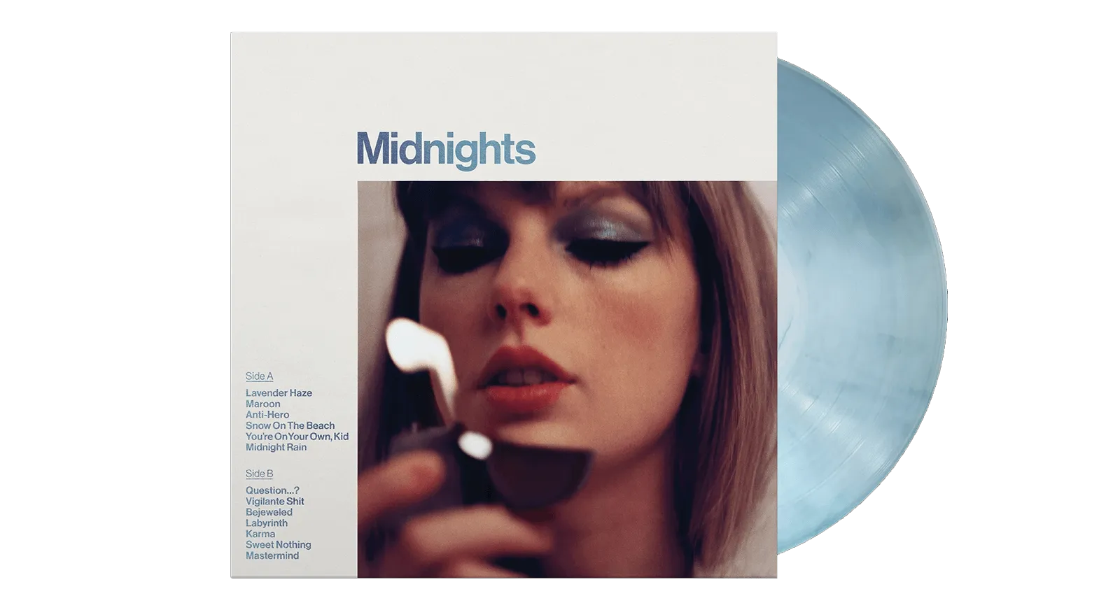 Taylor Swift : Midnights - Moonstone Blue Edition Vinyl